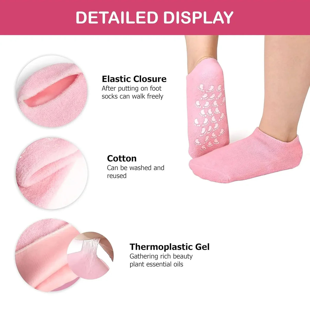Heel Repair Moisturizing Gel Socks